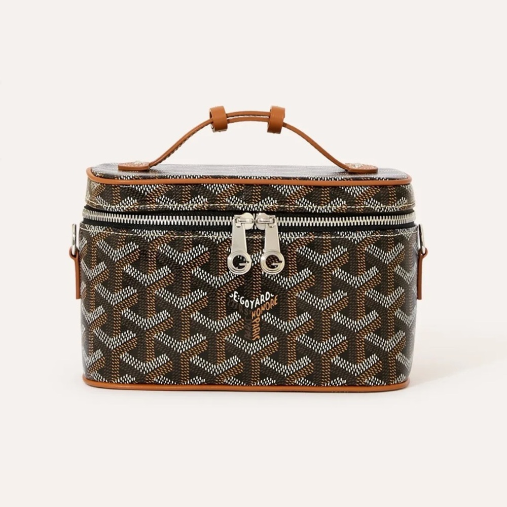 Goyard Muse Mini Vanity Bag - Black + Tan